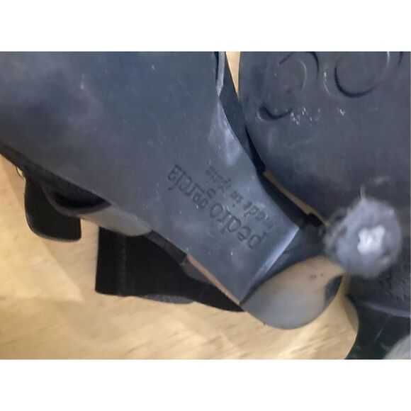 Pedro Garcia black suede peep toe heels - Picture 8 of 8